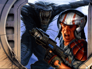 Alien 3 title screen for Amiga
